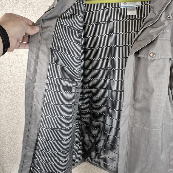 New Columbia Thermal Coil Jacket Zip Hooded Men Size XXL Gray Winter Coat Defect - Picture 5 of 10